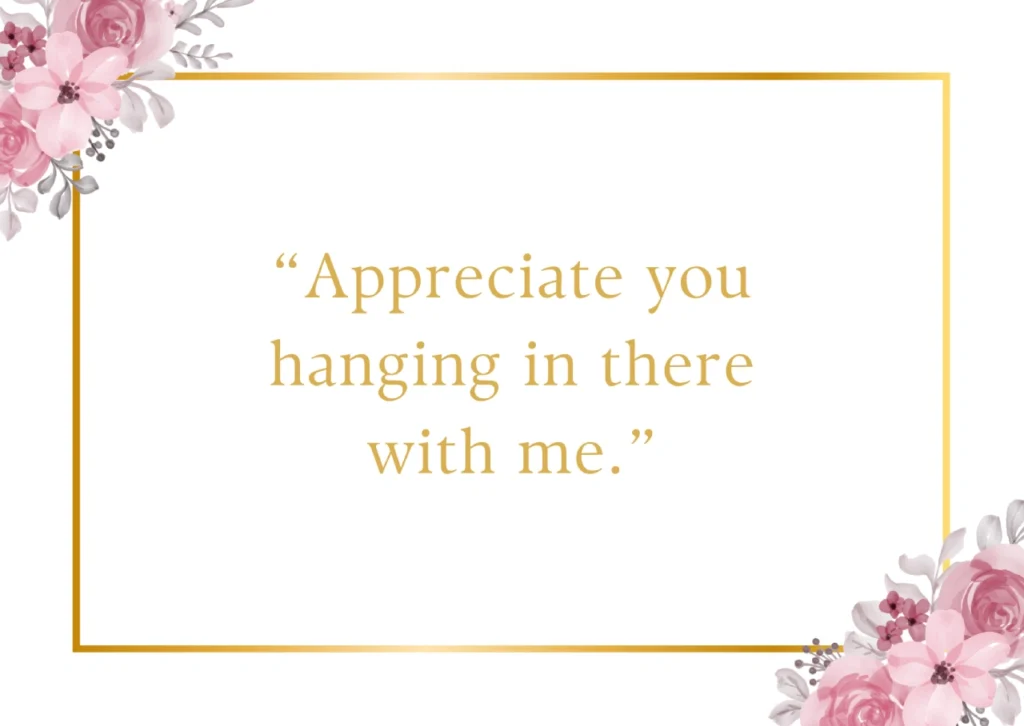 Appreciate you hanging in there with me