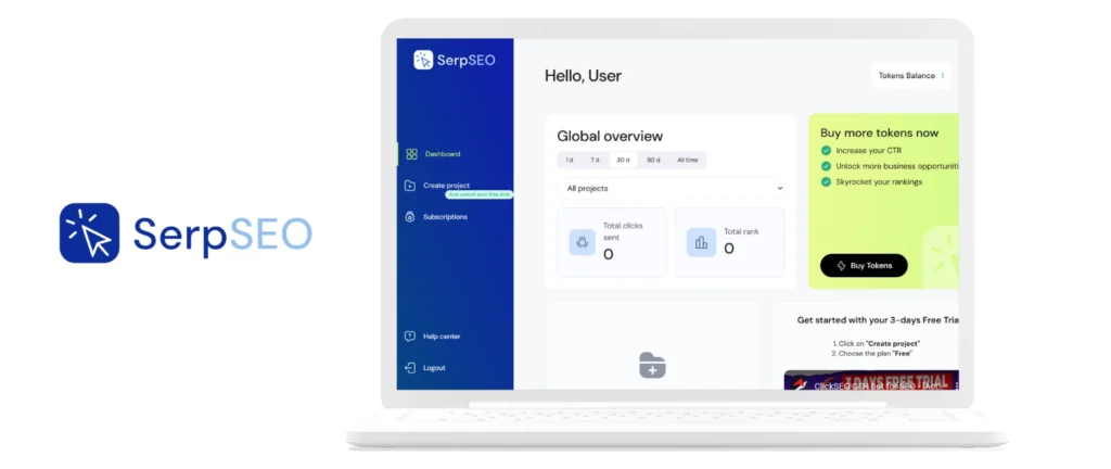 SeroSEO IO Dashboard