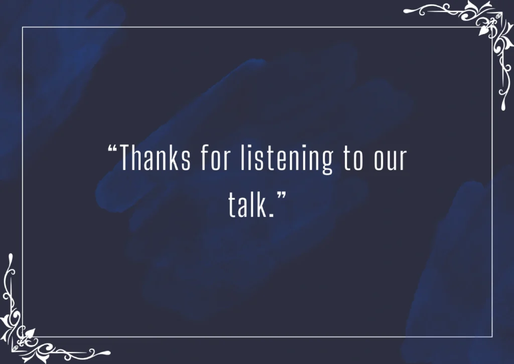 Thanks for listening to our talk