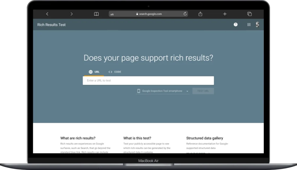 Google Rich Results Test